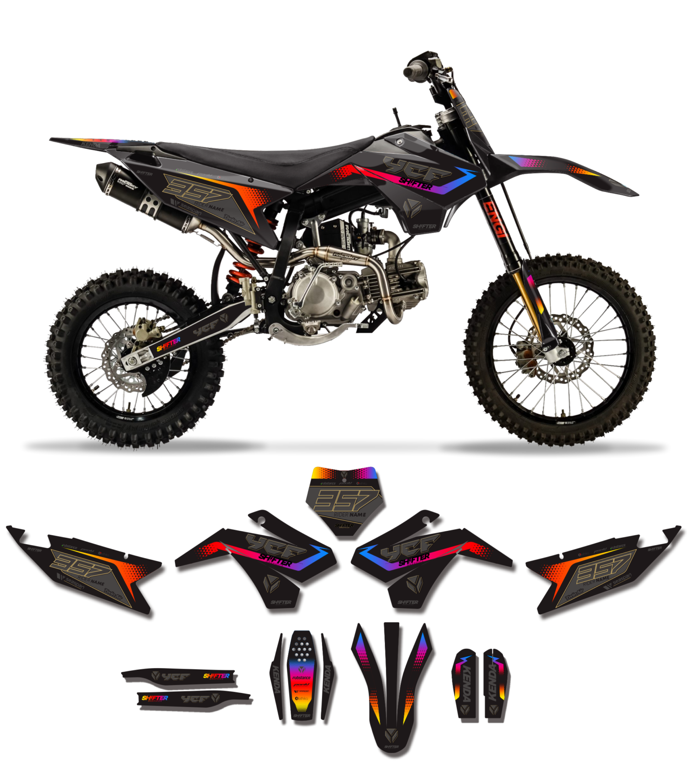 Té de fourche pour moto YCF 125 START 2024 à 2025