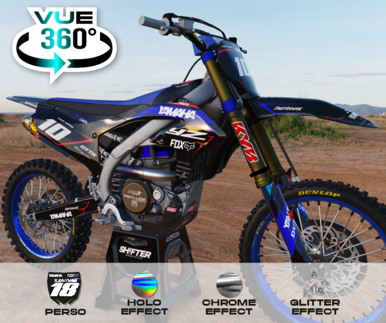 KIT DÉCO Motocross YAMAHA OPALESCENT 3D