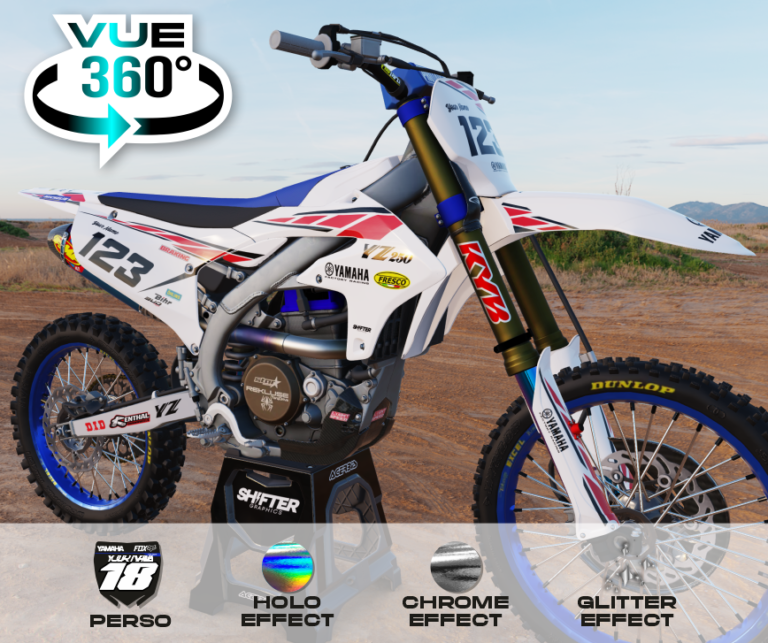 KIT DÉCO Motocross YAMAHA RETRO 85th 3D